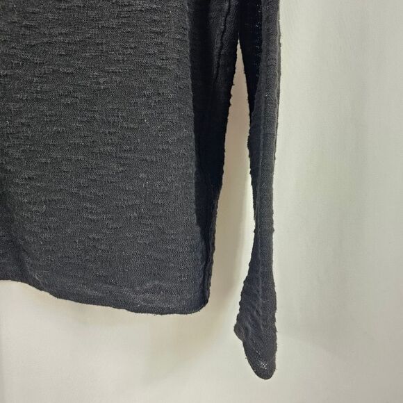 Brochu Walker Cotton/Linen Blend Round Neck Sweater in Charcoal - Size P - Picture 6 of 10